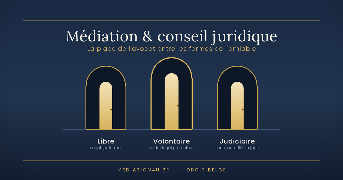 Médiation et conseil juridique : la place de l'avocat